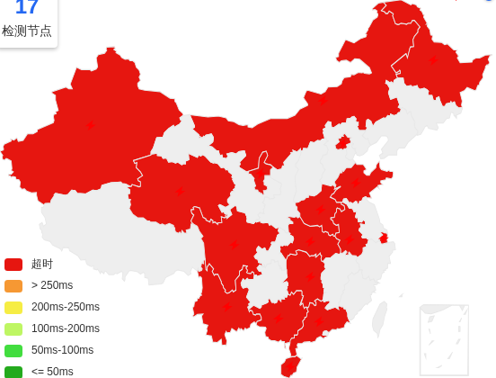 ISIF Cloud日本VPS去程延迟 · 中国联通