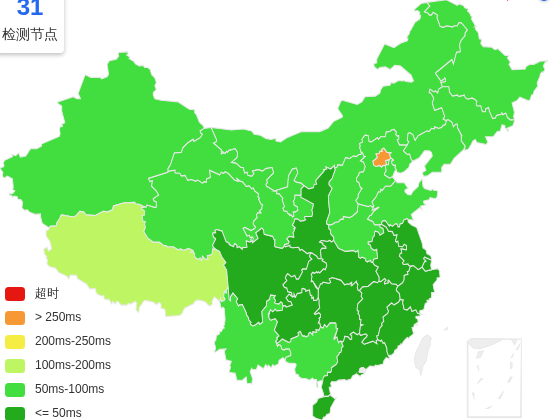 UQIDC中国香港VPS去程延迟 · 中国电信