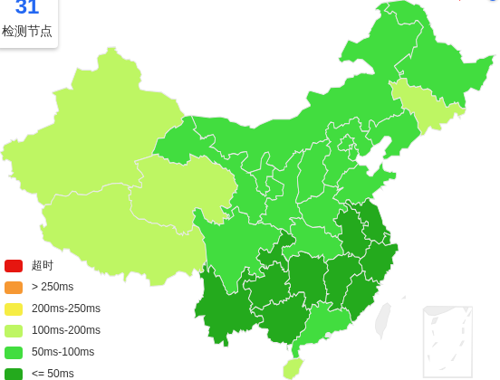 DMIT中国香港VPS去程延迟 · 中国移动