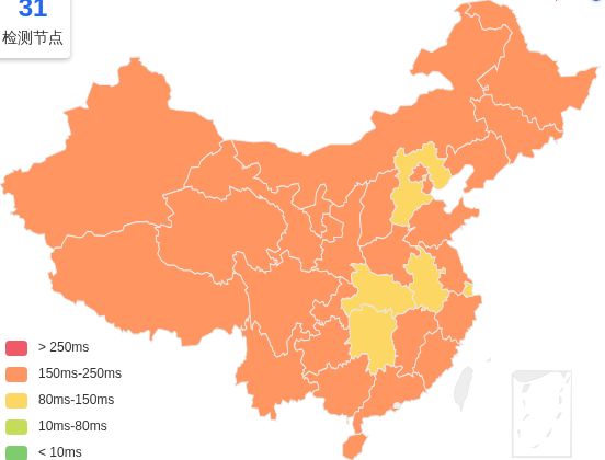 搬瓦工洛杉矶VPS去程延迟 · 中国联通
