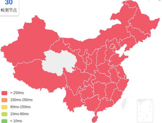 六六云韩国VPS去程延迟 · 中国电信