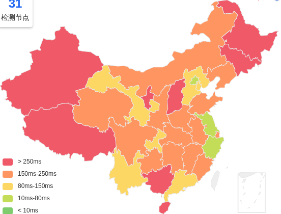 六六云韩国VPS去程延迟 · 中国移动