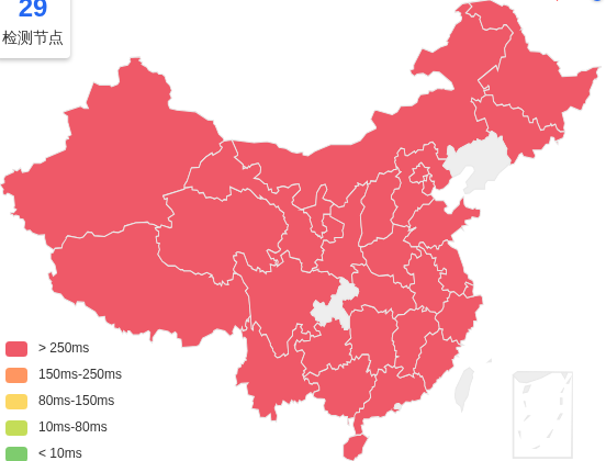 六六云韩国VPS去程延迟 · 中国联通
