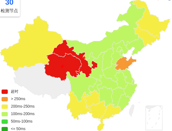 六六云美国洛杉矶VPS去程延迟 · 中国联通