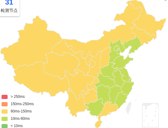 搬瓦工日本大阪VPS去程延迟 · 中国电信