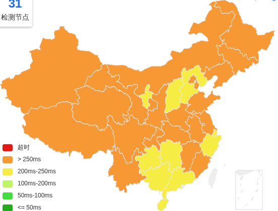 Evoxt美国纽约VPS去程延迟 · 中国移动