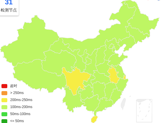 AkileCloud德国VPS去程延迟 · 中国移动