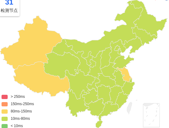 ISIF Cloud香港VPS去程延迟 · 中国电信