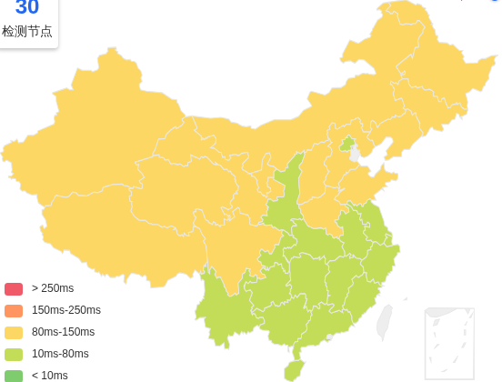 ISIF Cloud香港VPS去程延迟 · 中国移动