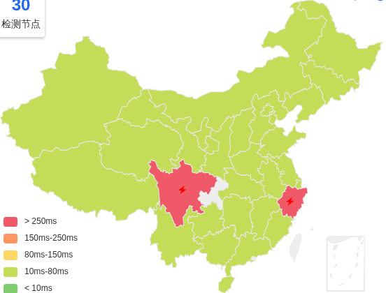ISIF Cloud香港VPS去程延迟 · 中国联通