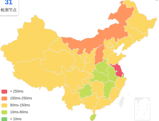 Evoxt马来西亚吉隆坡VPS去程延迟 · 中国联通