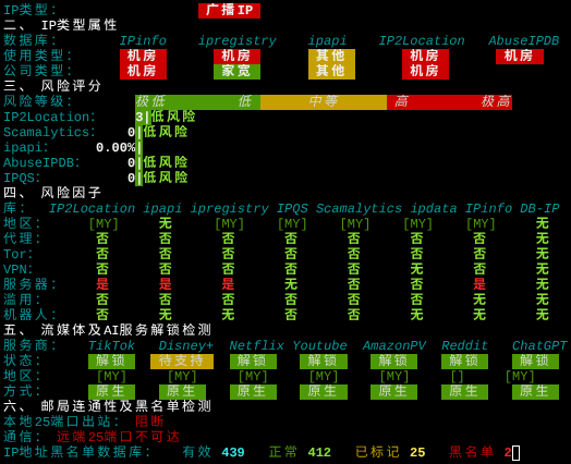 Evoxt马来西亚吉隆坡VPSIP质量与风险检测