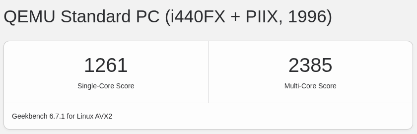 FlawlessNode美国洛杉矶VPSGeekbench 6性能测试结果