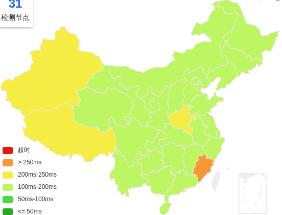 丽萨主机美国洛杉矶VPS去程延迟 · 中国电信