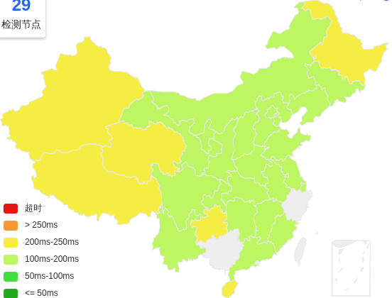 丽萨主机美国洛杉矶VPS去程延迟 · 中国移动
