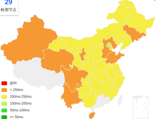 丽萨主机美国洛杉矶VPS去程延迟 · 中国联通