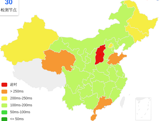 六六云美国洛杉矶VPS去程延迟 · 中国联通