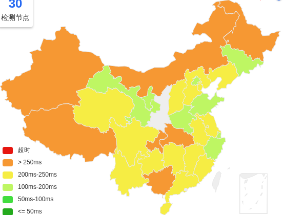 Evoxt法国巴黎VPS去程延迟 · 中国电信