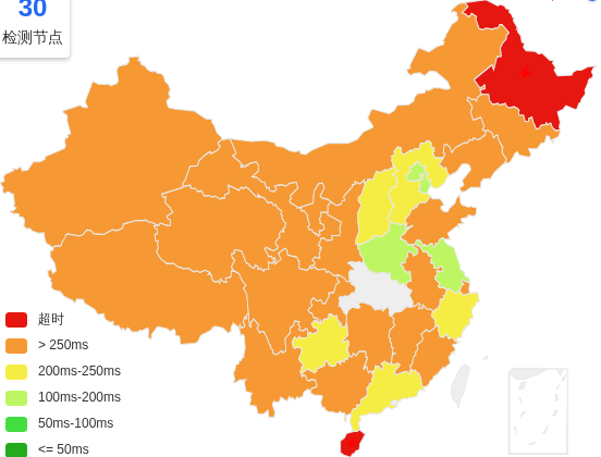Evoxt法国巴黎VPS去程延迟 · 中国移动