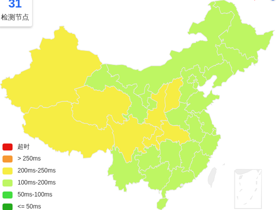 Evoxt美国洛杉矶VPS去程延迟 · 中国电信