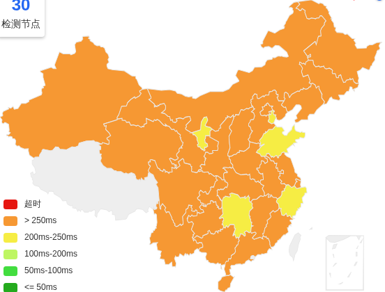 Evoxt美国洛杉矶VPS去程延迟 · 中国联通