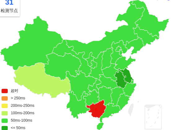AkileCloud日本VPS去程延迟 · 中国移动