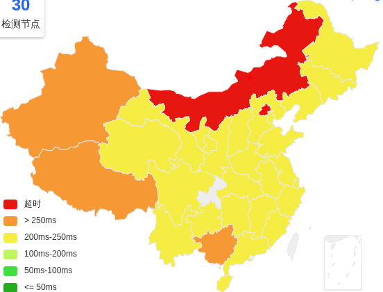 六六云美国洛杉矶VPS去程延迟 · 中国移动