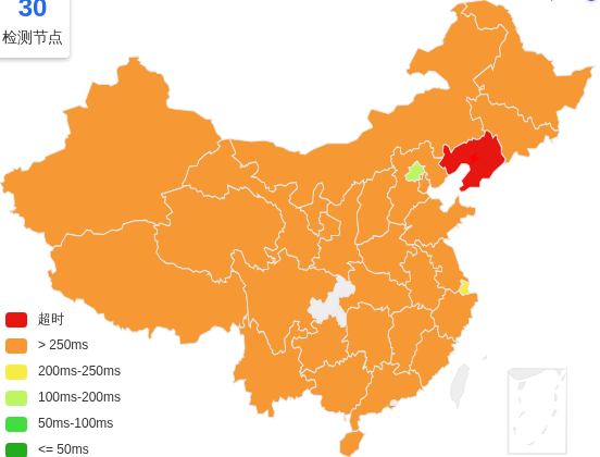 ISIF Cloud韩国VPS去程延迟 · 中国电信
