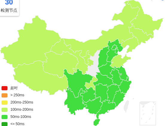 ISIF Cloud新加坡VPS去程延迟 · 中国电信