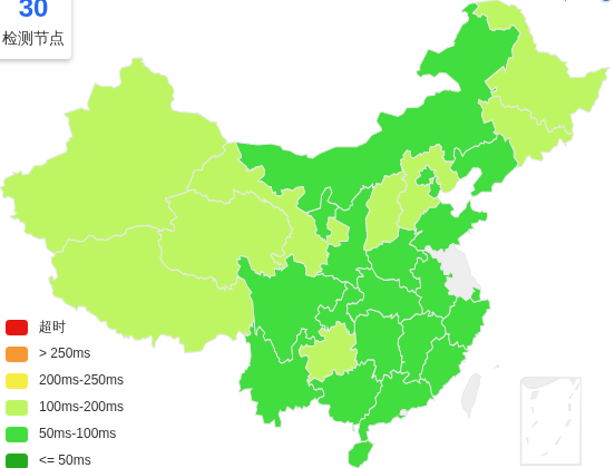 ISIF Cloud新加坡VPS去程延迟 · 中国移动