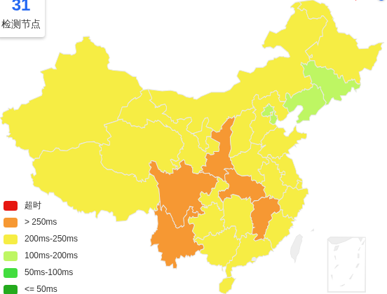 Evoxt英国伦敦VPS去程延迟 · 中国电信