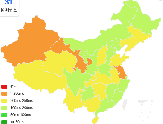 Evoxt英国伦敦VPS去程延迟 · 中国联通