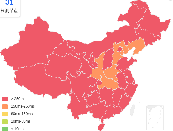 Evoxt日本大阪VPS去程延迟 · 中国联通