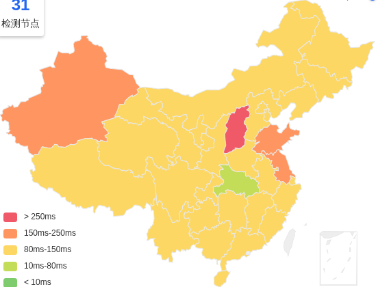AkileCloud日本VPS去程延迟 · 中国联通