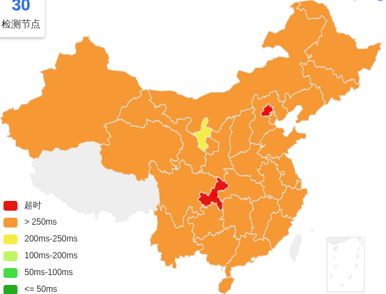 AkileCloud中国香港VPS去程延迟 · 中国联通